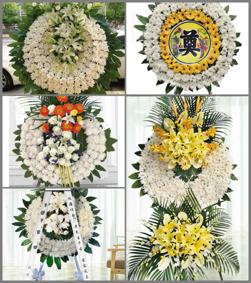 湖北黄冈市黄梅县停前镇柴下村花圈速递